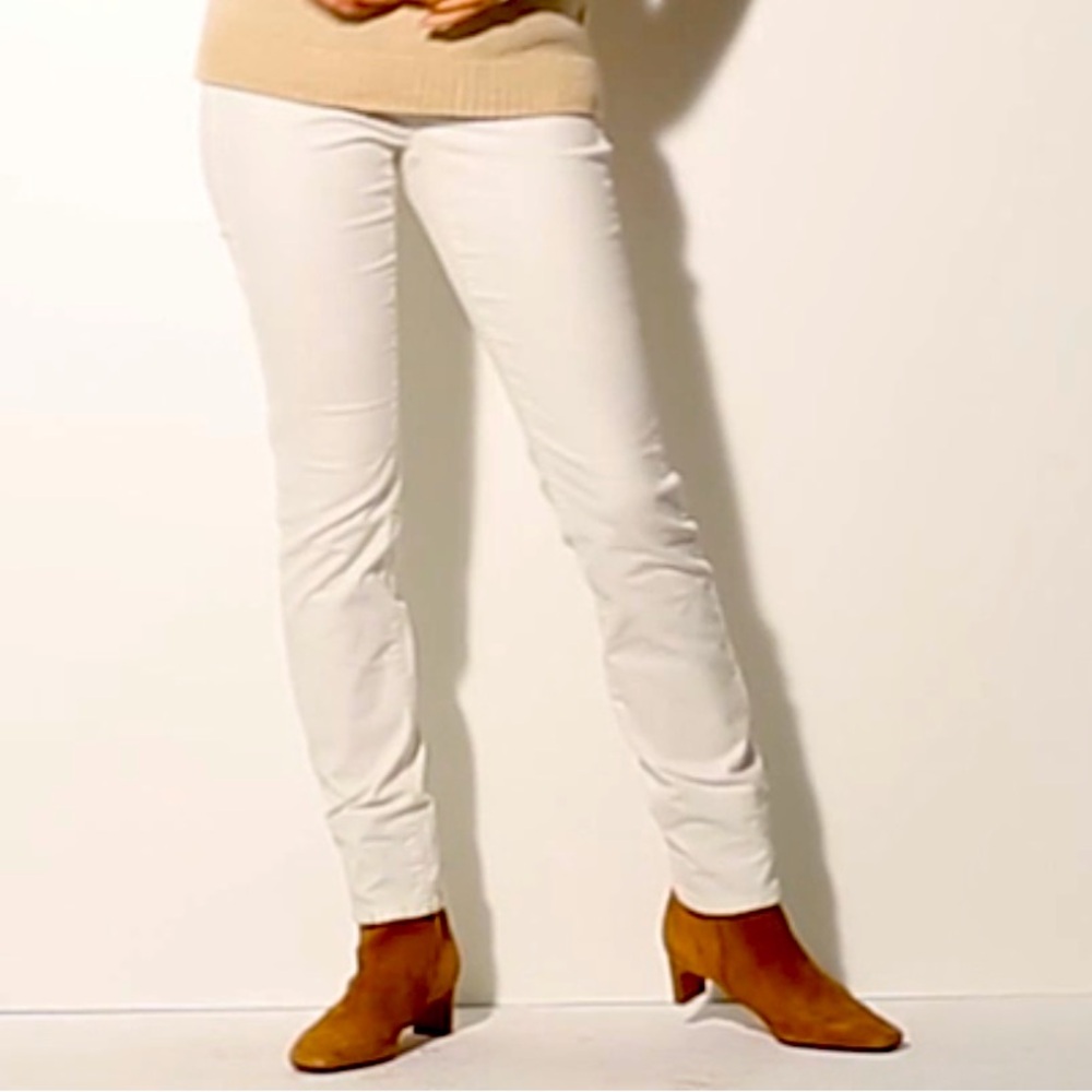 J Jill size 8P authentic fit corduroy pants ivory porcelain
